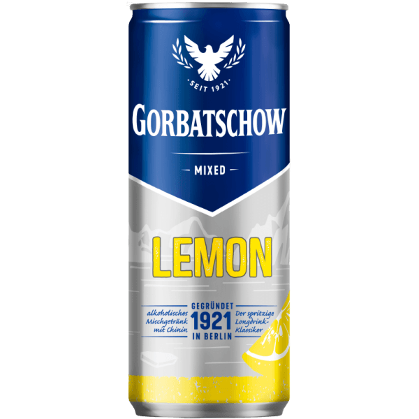 Wodka Gorbatschow Zitrone 0,33l DO - küblerGo