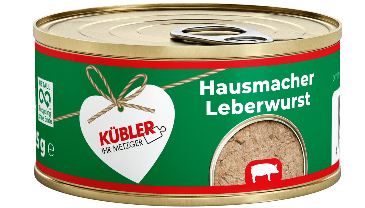 Hausmacher Leberwurst 125g Dose - küblerGo