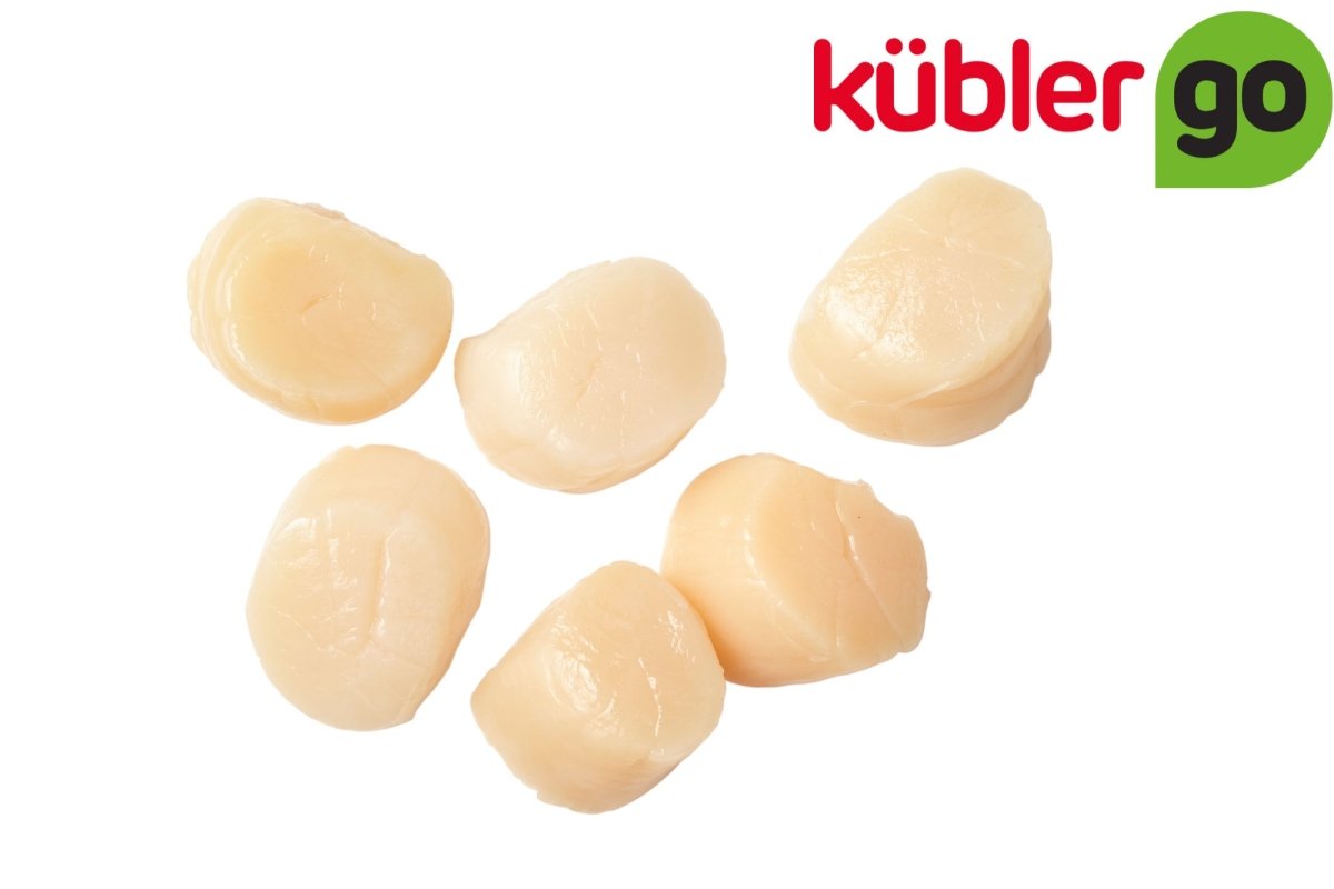 Japanisches Kammmuschelfleisch, 16/23 p.Ib 1Kg - aufgetaut - küblerGo