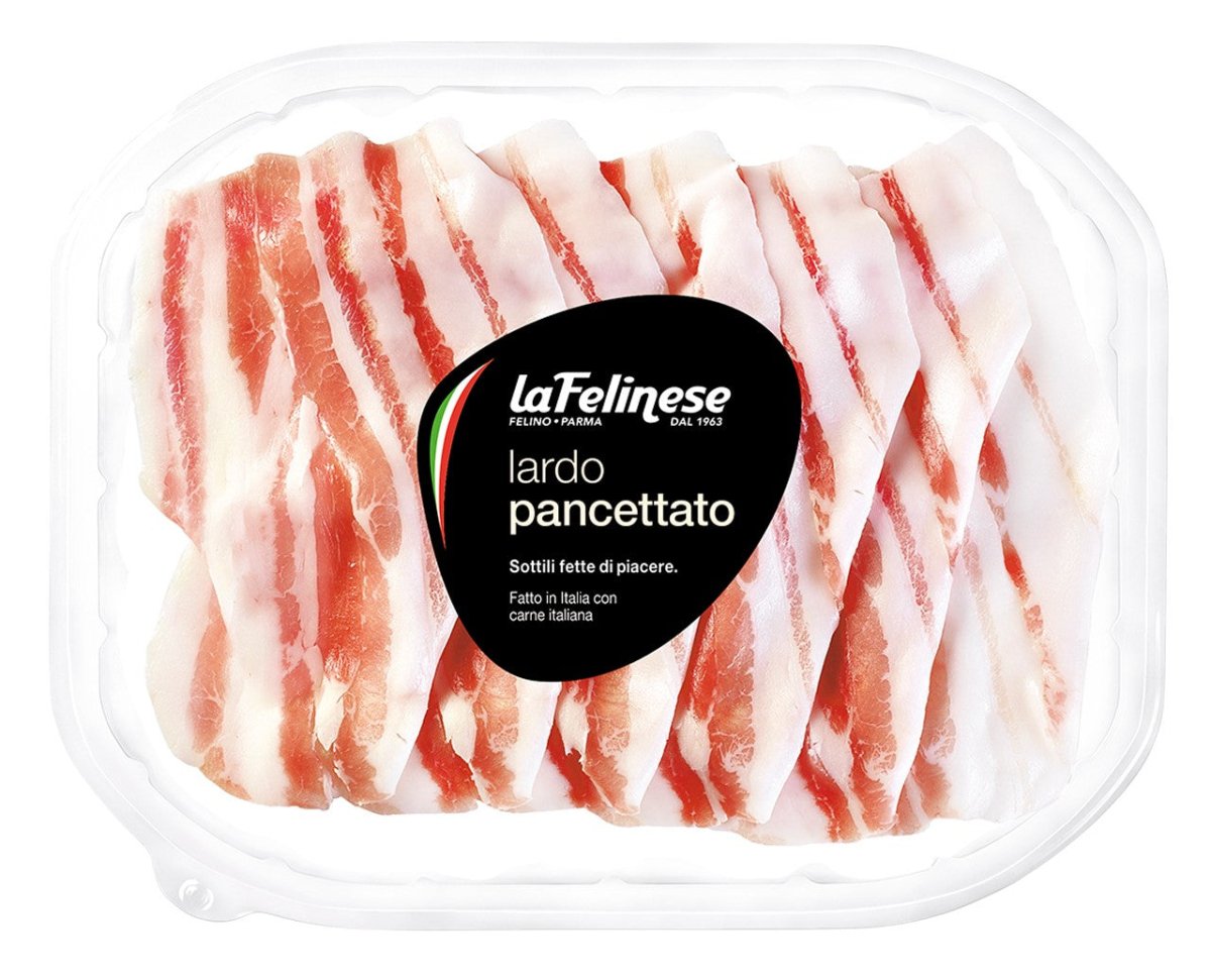 Lardo Pancettato affettato 100g - La Felinese