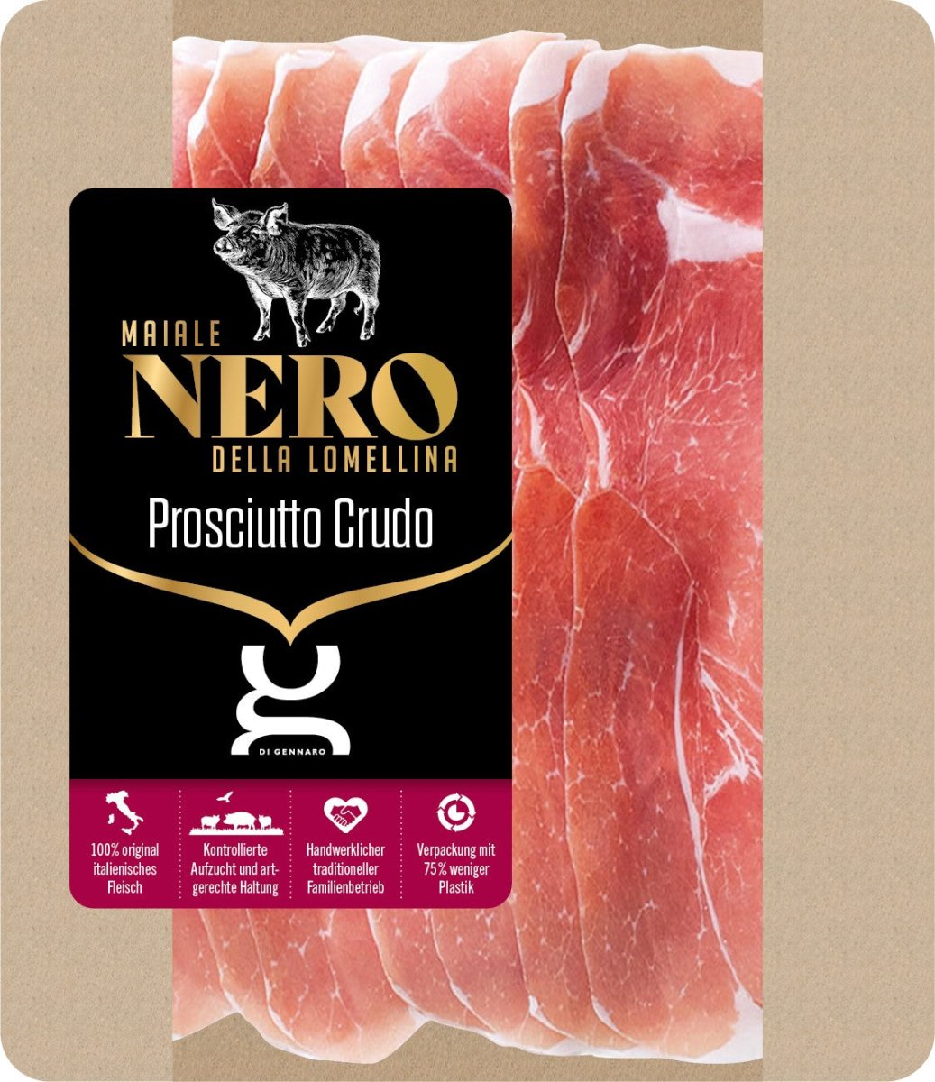 Maiale Nero della Lomellina Prosciutto Crudo affett. - DIGE