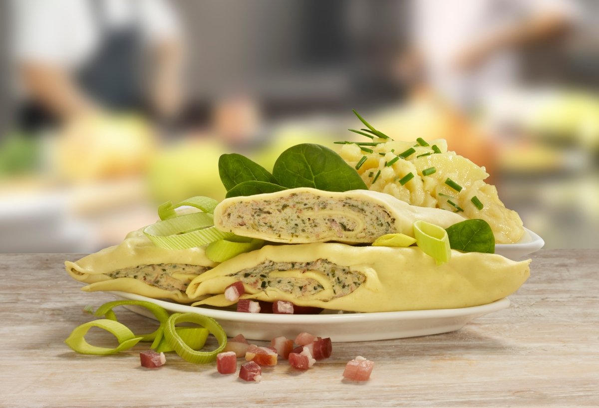 Maultaschen traditionell - zum Heißmachen im Wasser oder Rösten in der Pfanne - küblerGo