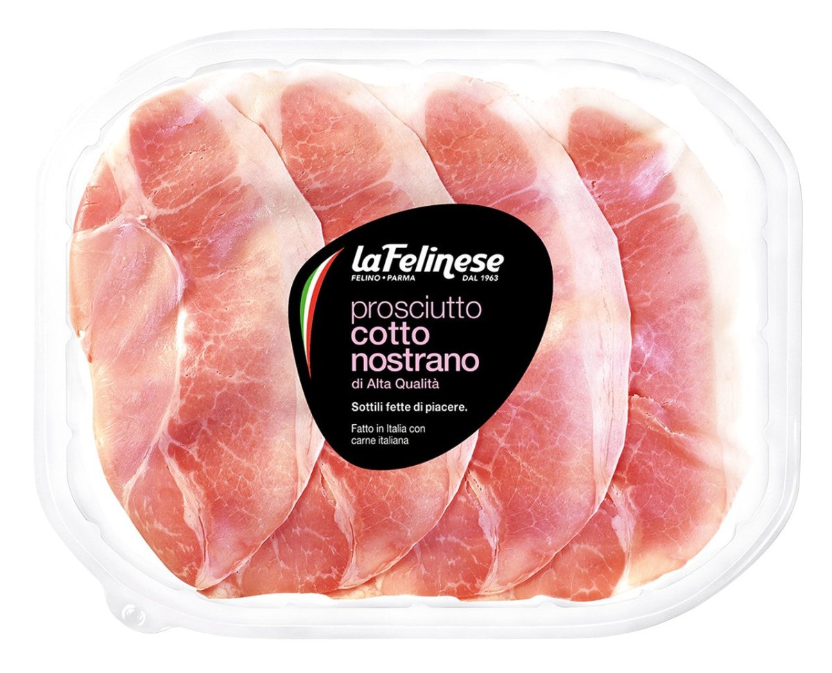 Prosciutto Cotto Nostrano affettato 100g - La Felinese