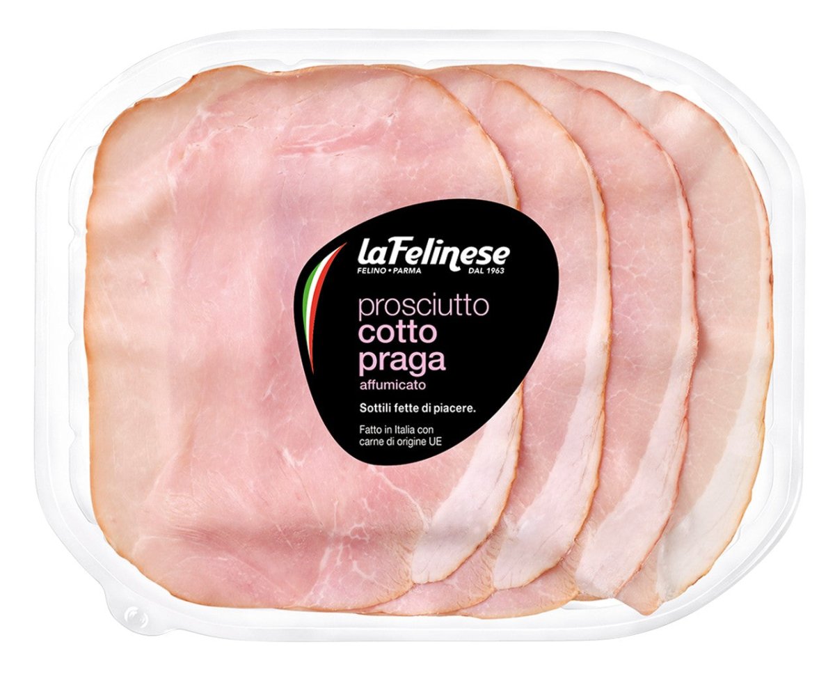 Prosciutto Cotto Praga Affumicato affettato 100g - La Felinese