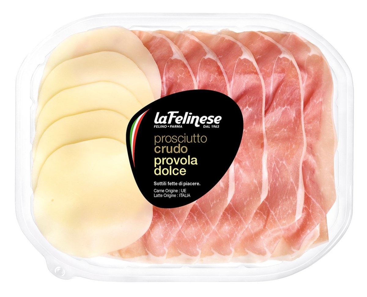 Prosciutto Crudo e Provola Dolce affettata 120g - La Felinese