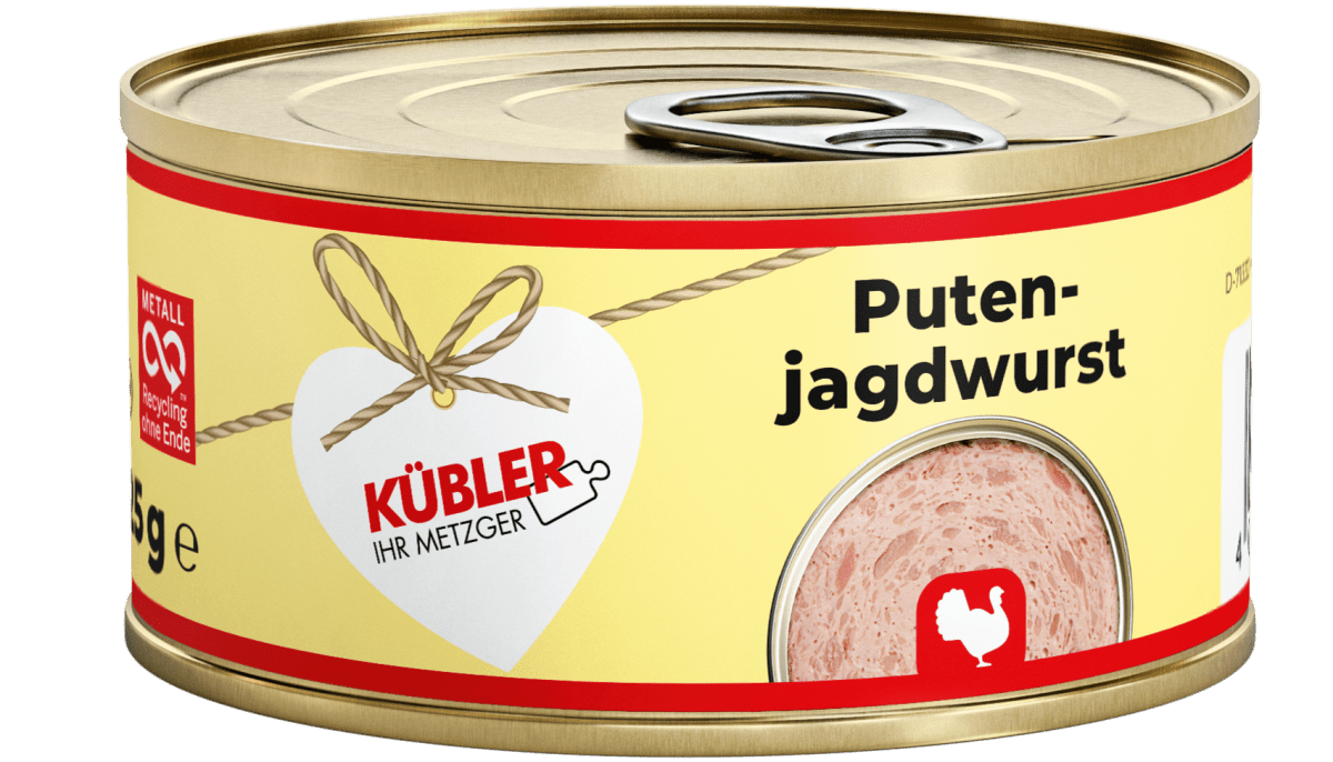 Puten - Jagdwurst 125g Dose - küblerGo