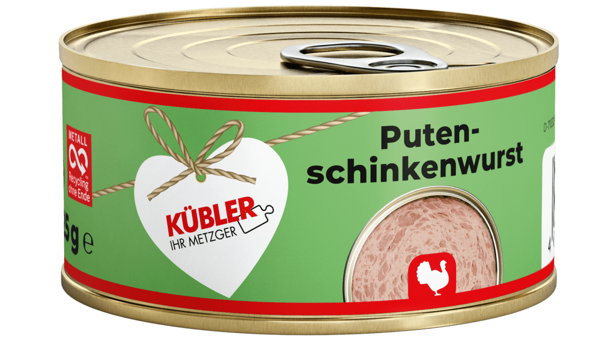 Puten - Schinkenwurst 125g Dose - küblerGo