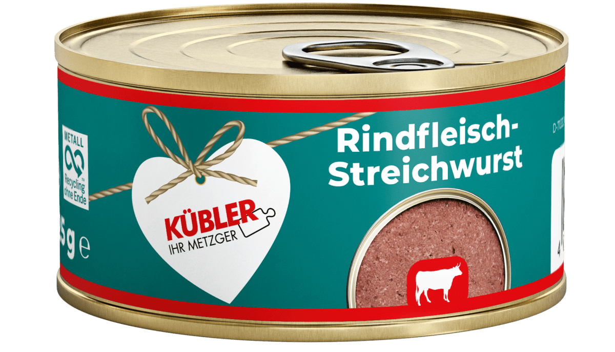 Rindfleisch - Streichwurst 125g Dosen - küblerGo