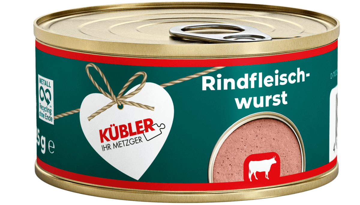 Rindfleisch - Wurst 125g Dose - küblerGo