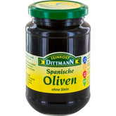Feinkost Dittmann Geschwärzte Oliven ohne Stein, 300 g - küblerGo