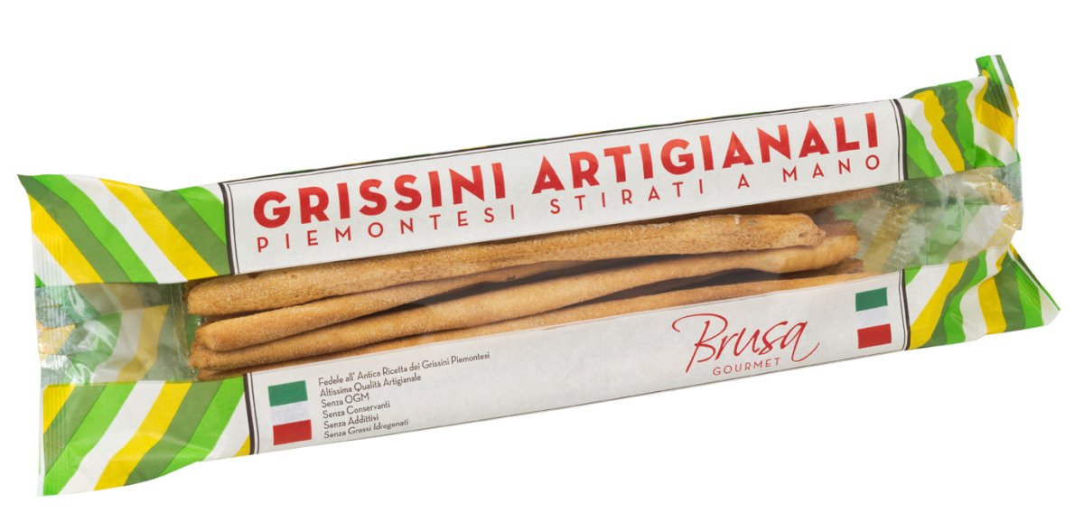 Grissini artigianali Piemontesi 200 g Packung - Brusa - küblerGo