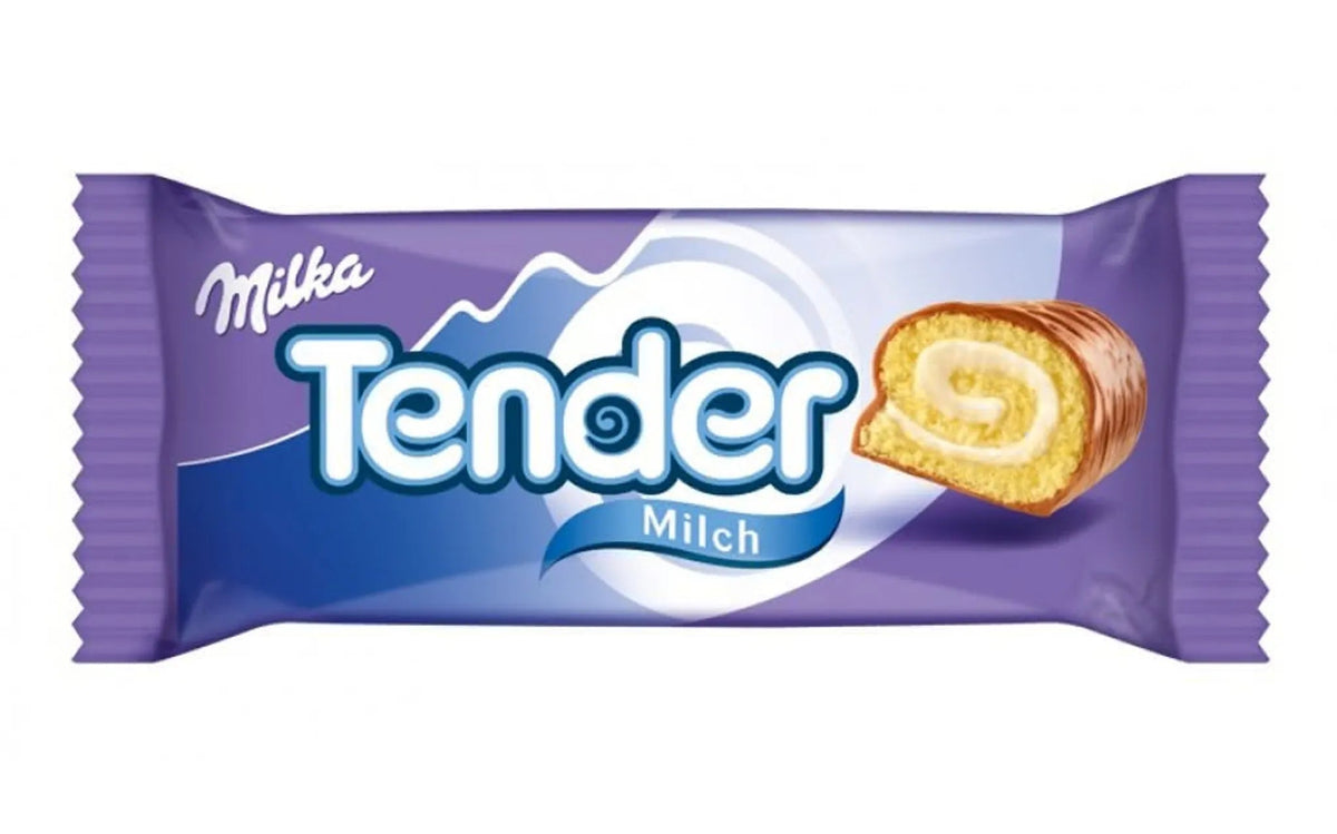 Milka Tender Milk umhüllt mit Alpenmilch Schokolade kleiner Kuchen 37g - küblerGo