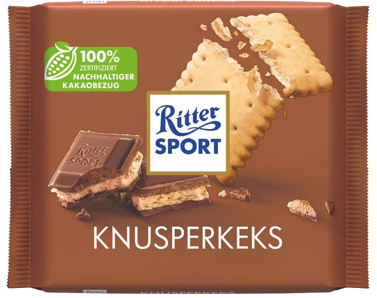 Rittersport Knusperkeks Schokolade 100g - küblerGo
